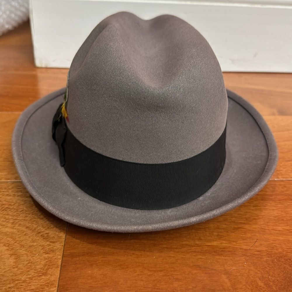 Dynafelt Empire State Hats Fur Blend Water‎ Repellent Gray Hat - Picture 2 of 9